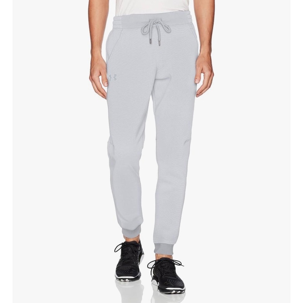 Under Armour Mens Rival Fleece Joggers Light Blue 3XL Loose Fit New